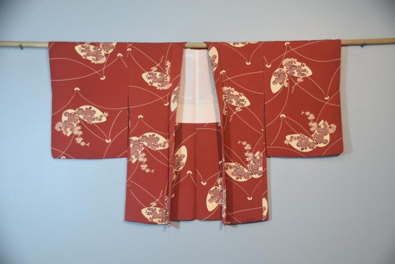 Vintage Japanese Silk Haori Jacket - Image 4