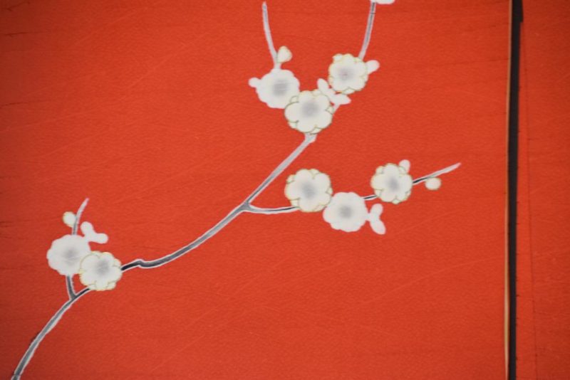 Vintage Japanese Silk Haori with Cherry Blossoms - Image 6