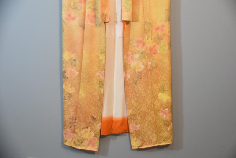 Autumn Flowers Soft Japanese Silk Kimono - Image 6