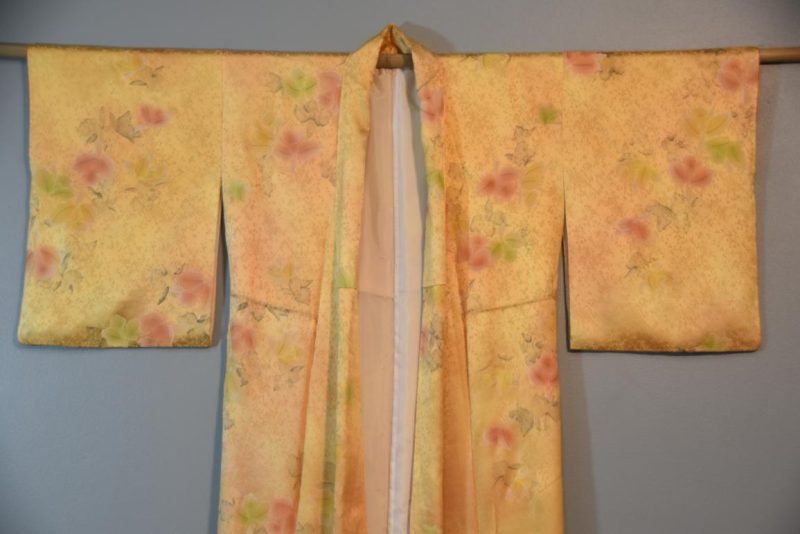 Autumn Flowers Soft Japanese Silk Kimono - Image 5