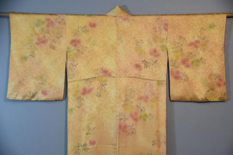 Autumn Flowers Soft Japanese Silk Kimono - Image 7