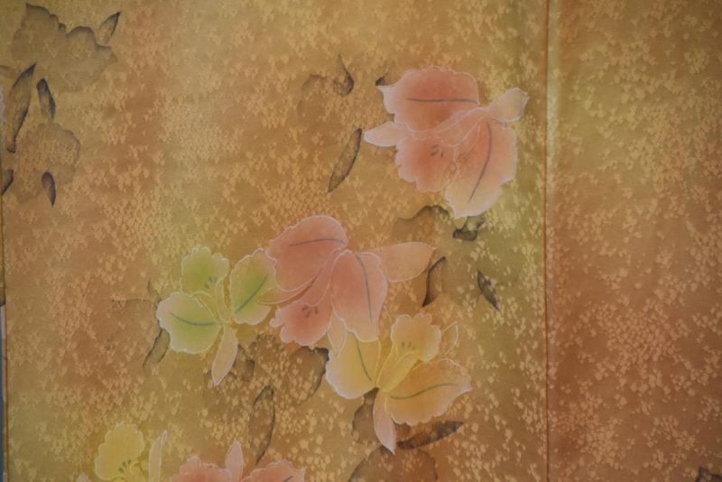 Autumn Flowers Soft Japanese Silk Kimono - Image 2