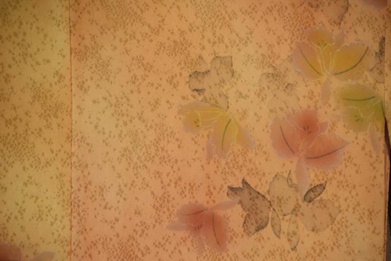 Autumn Flowers Soft Japanese Silk Kimono - Image 3
