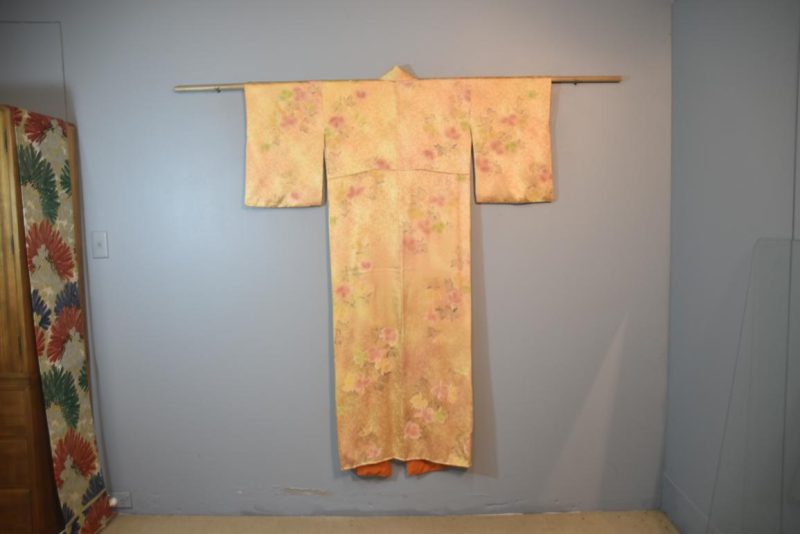 Autumn Flowers Soft Japanese Silk Kimono