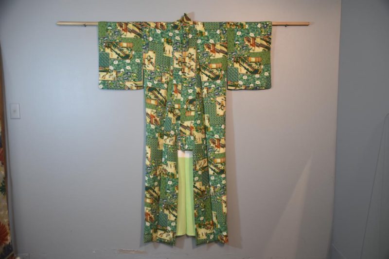 Japanese Silk Crepe Kimono - Image 4