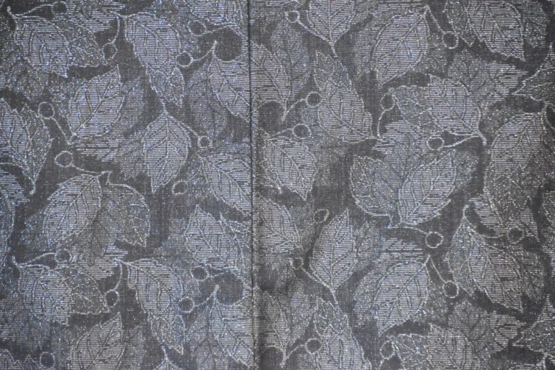 Silk Vintage Haori Jacket with Silver Thread - Image 2
