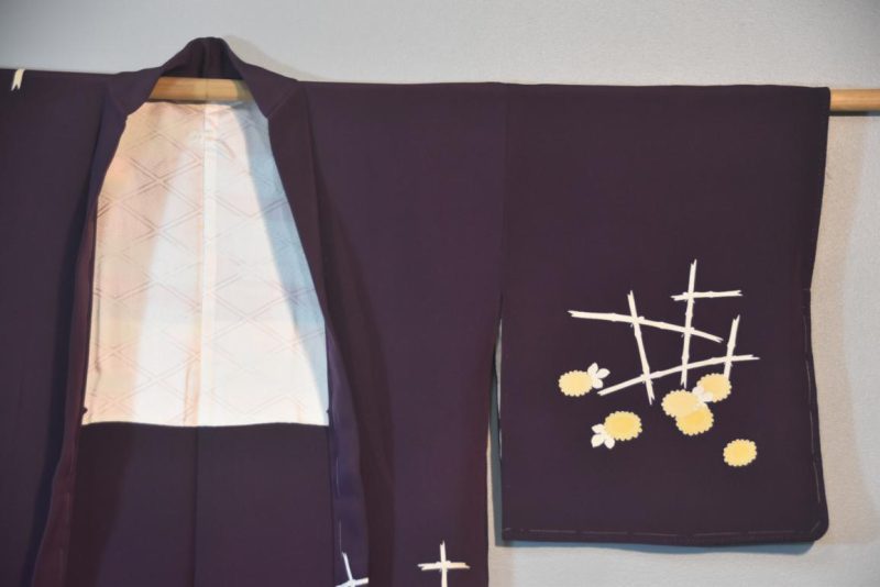 Purple Silk Haori Jacket - Image 5