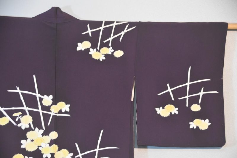 Purple Silk Haori Jacket - Image 6