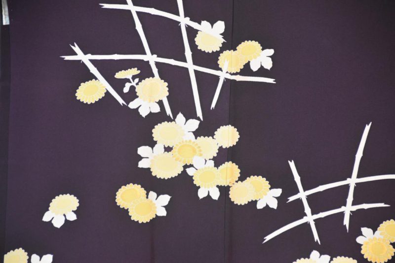 Purple Silk Haori Jacket - Image 2