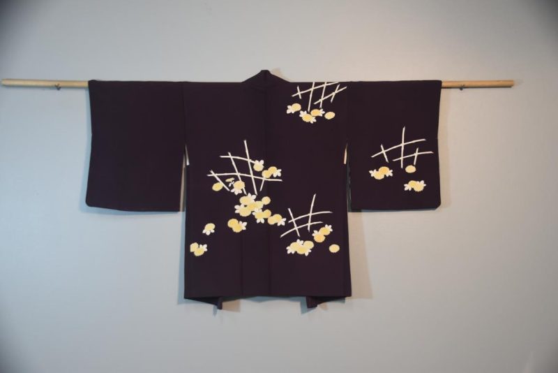Purple Silk Haori Jacket