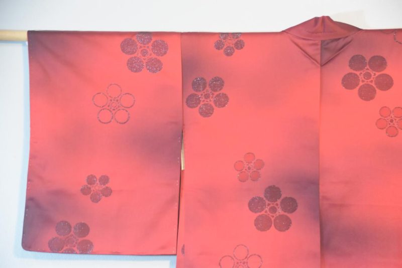 Rich Red Silk Haori Jacket - Image 7