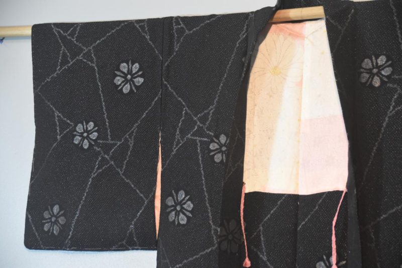 Black Silk Haori Jacket - Image 2
