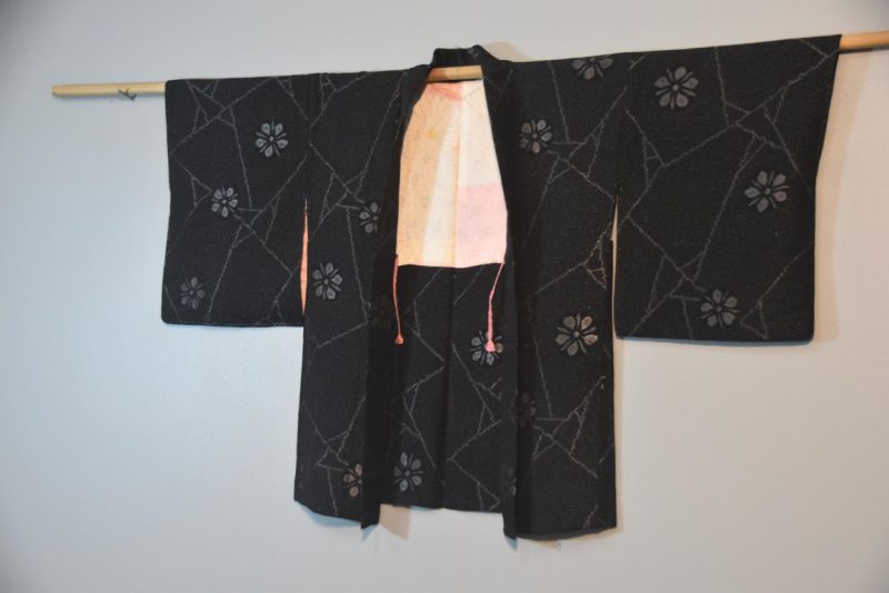 Black Silk Haori Jacket - Image 4