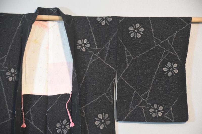 Black Silk Haori Jacket - Image 3