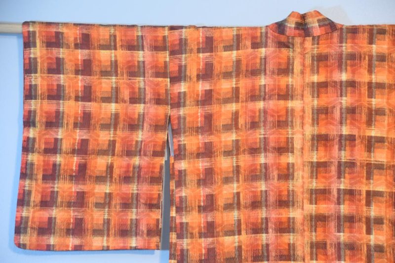Autumn Colours Silk Japanese Haori Jacket - Image 8