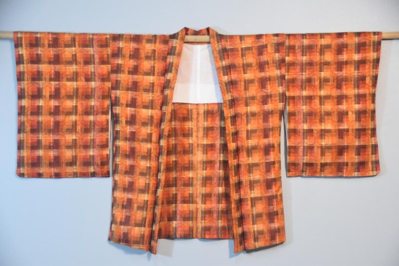 Autumn Colours Silk Japanese Haori Jacket - Image 4