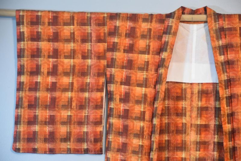 Autumn Colours Silk Japanese Haori Jacket - Image 5