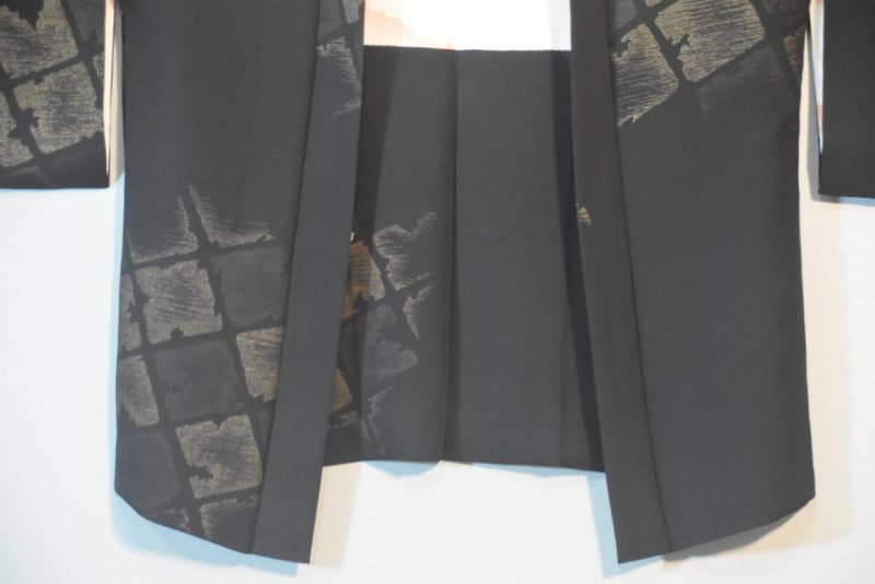 Metallic Thread Geometric Japanese Silk Haori Jacket - Image 10