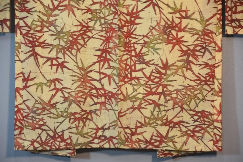 Bamboo Design Japanese Silk Haori Jacket - Image 10