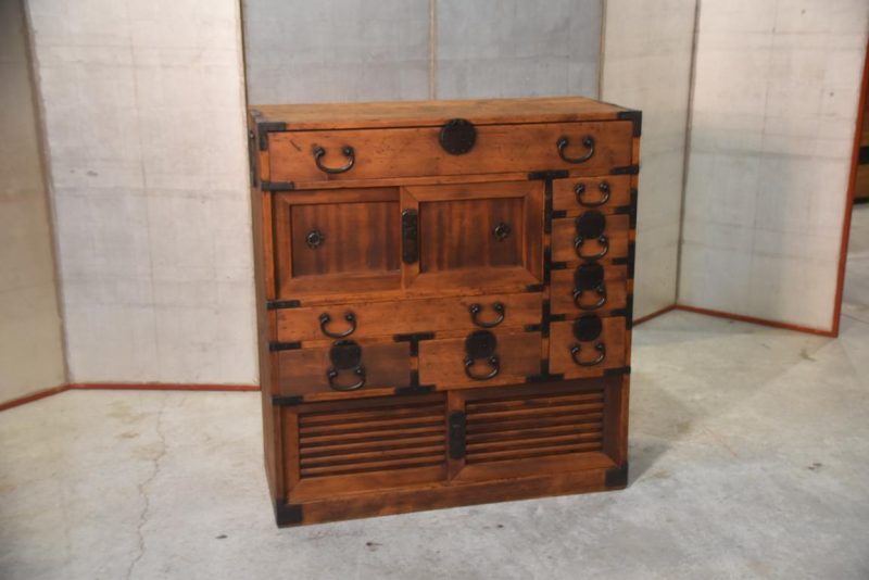 Osaka Choba Dansu Japanese Merchant Chest Width:890mm - Image 4