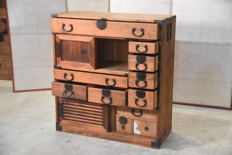 Osaka Choba Dansu Japanese Merchant Chest Width:890mm - Image 6