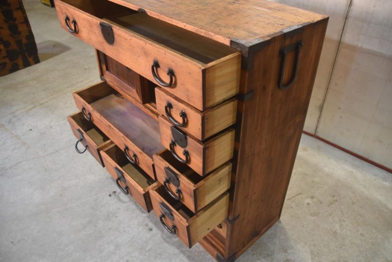 Osaka Choba Dansu Japanese Merchant Chest Width:890mm - Image 5