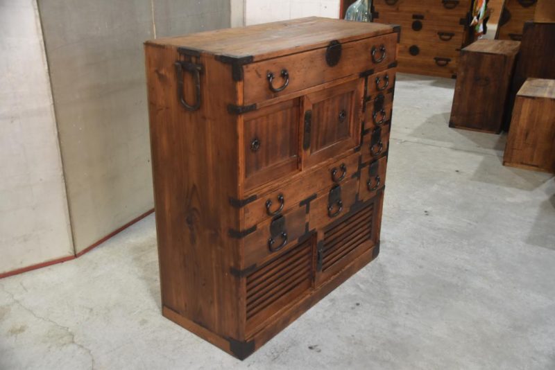 Osaka Choba Dansu Japanese Merchant Chest Width:890mm - Image 3