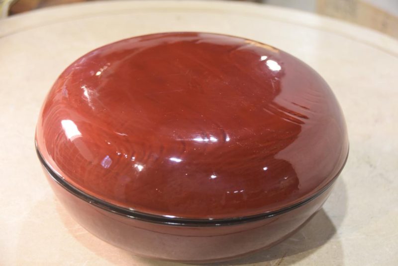 Japanese Maki-E Lacquer Bowl Width:235mm - Image 10