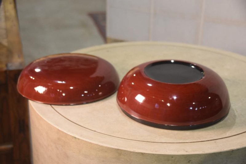 Japanese Maki-E Lacquer Bowl Width:235mm - Image 9