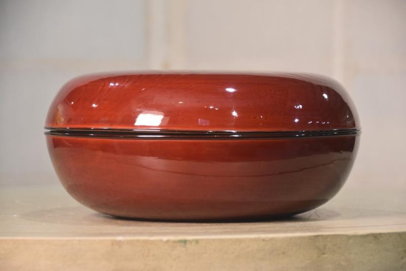 Japanese Maki-E Lacquer Bowl Width:235mm - Image 3