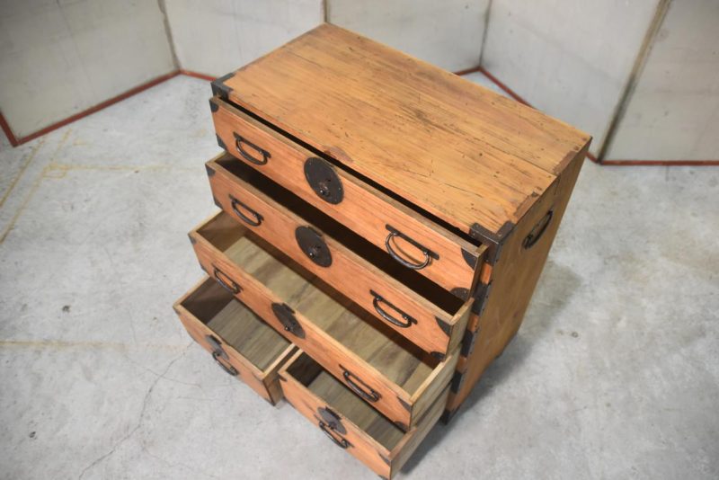 Japanese Ko Choba Dansu Merchant Chest Width:570 mm's - Image 5