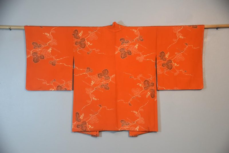 Orange Silk Haori Jacket