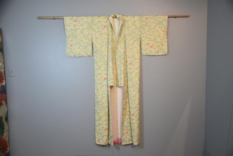 Floral Japanese Silk Kimono - Image 6