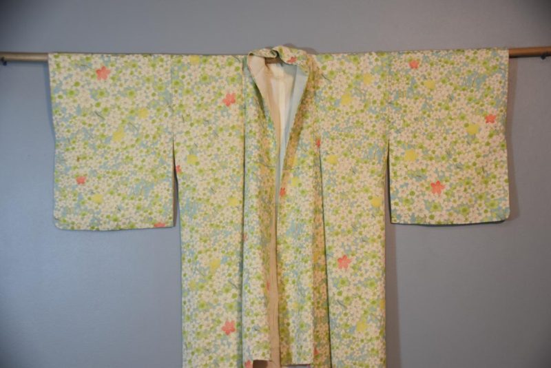 Floral Japanese Silk Kimono - Image 5