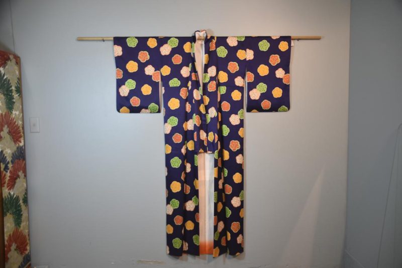Colourful Japanese Silk Kimono - Image 6