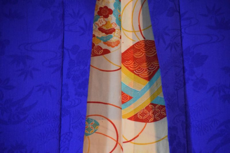 Rich Blue Silk Haori Jacket - Image 7