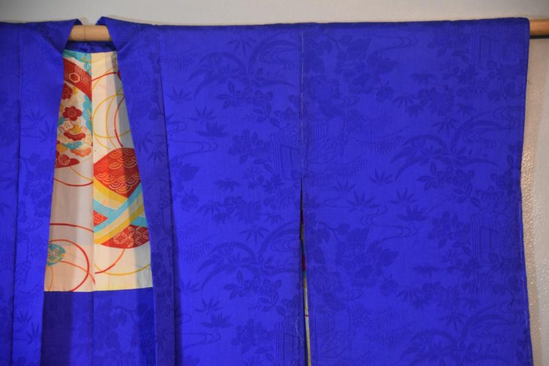 Rich Blue Silk Haori Jacket - Image 6