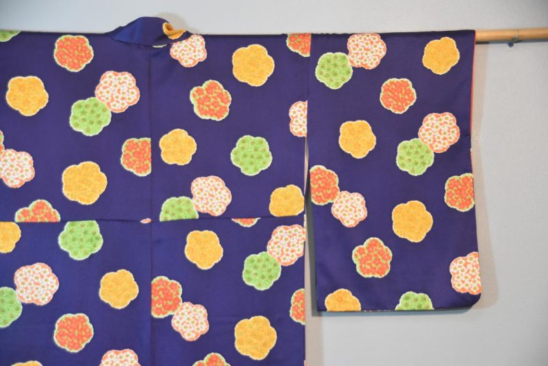 Colourful Japanese Silk Kimono - Image 3