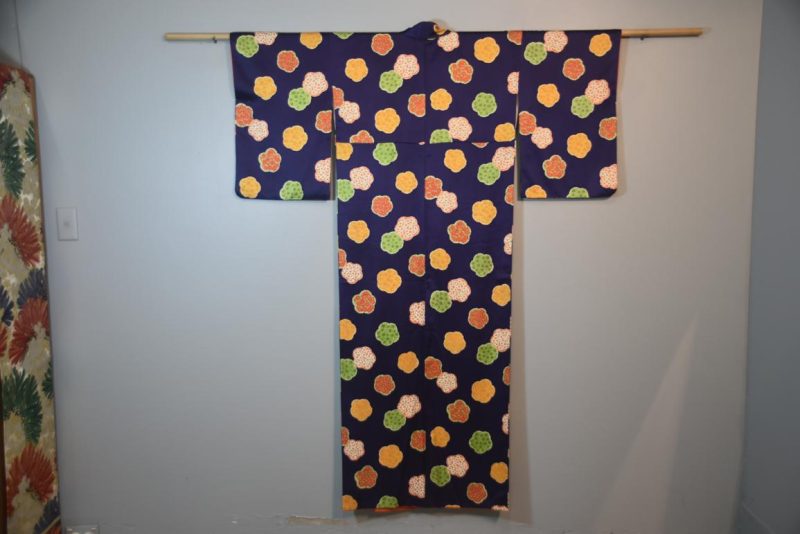 Colourful Japanese Silk Kimono