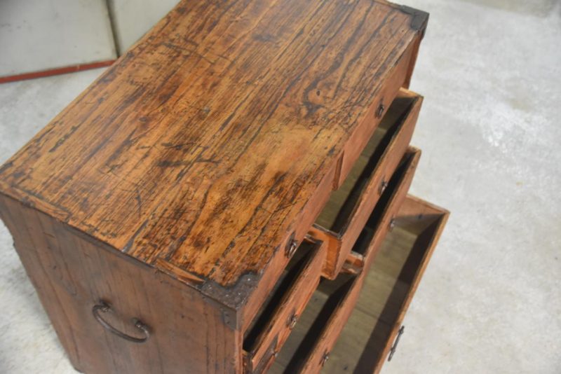 Japanese Ko Choba Dansu Merchant Chest Width:605 mm's - Image 7