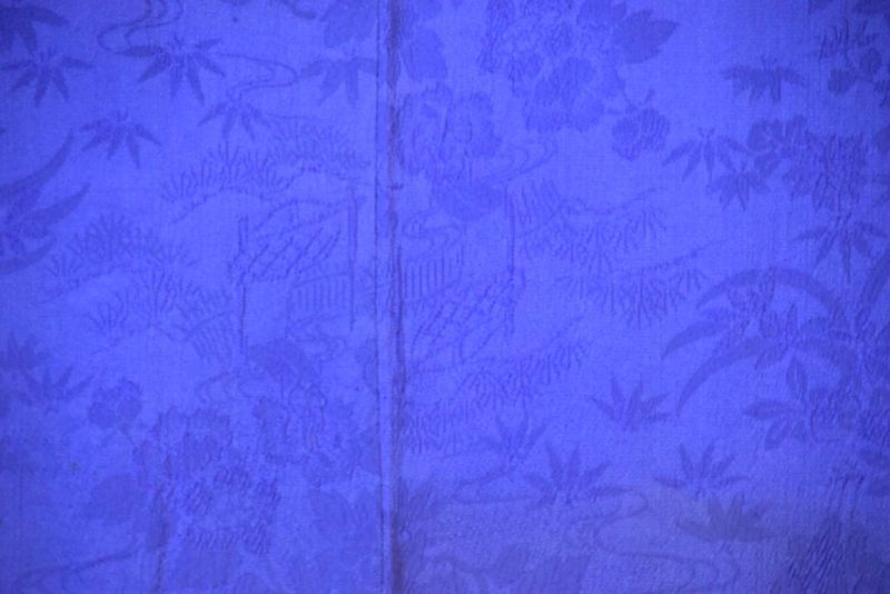 Rich Blue Silk Haori Jacket - Image 2