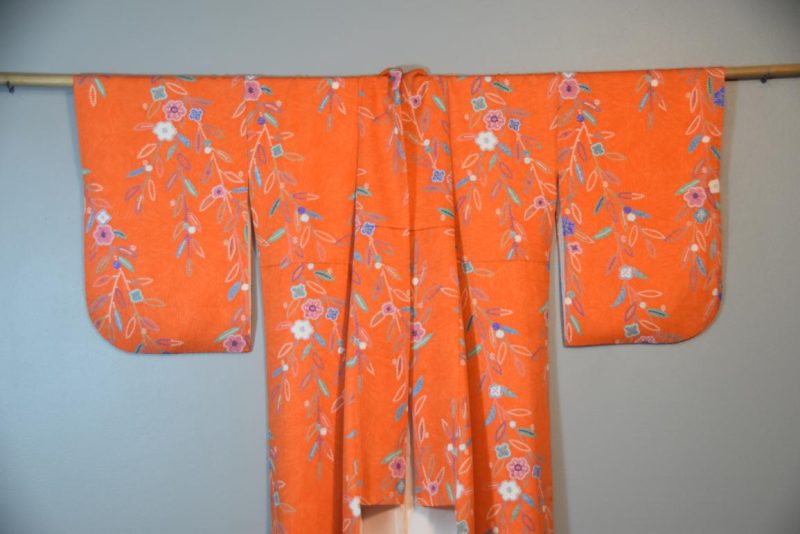 Fine Detail Japanese Silk Kimono - Image 5