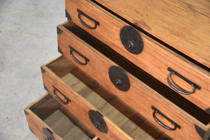 Japanese Ko Choba Dansu Merchant Chest Width:570 mm's - Image 6