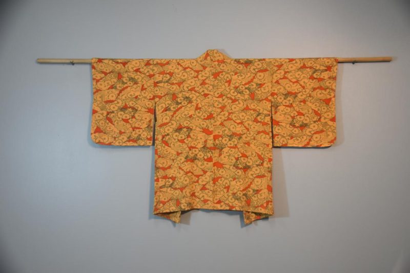 Japanese Fans Vintage Silk Haori Jacket
