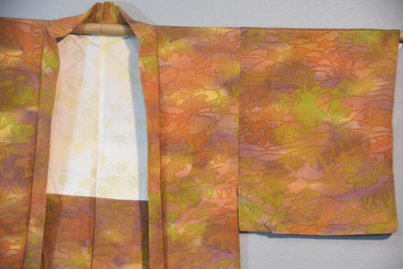 Autumn Watercolours Silk Haori Jacket - Image 7