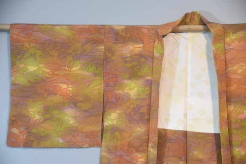 Autumn Watercolours Silk Haori Jacket - Image 5