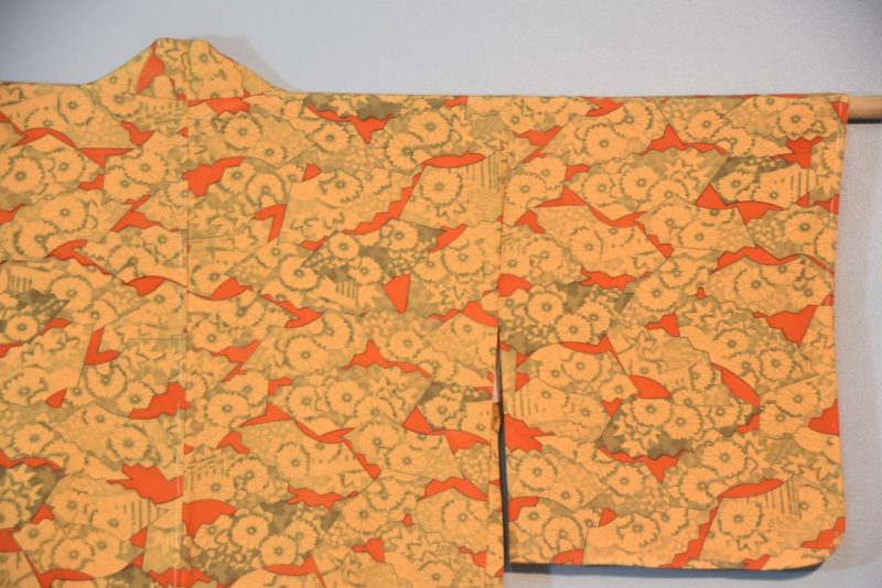 Japanese Fans Vintage Silk Haori Jacket - Image 7