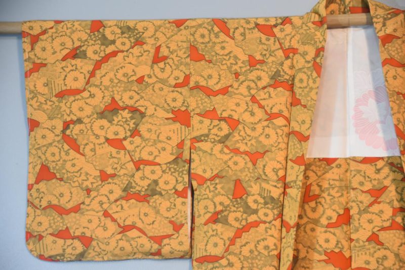 Japanese Fans Vintage Silk Haori Jacket - Image 6