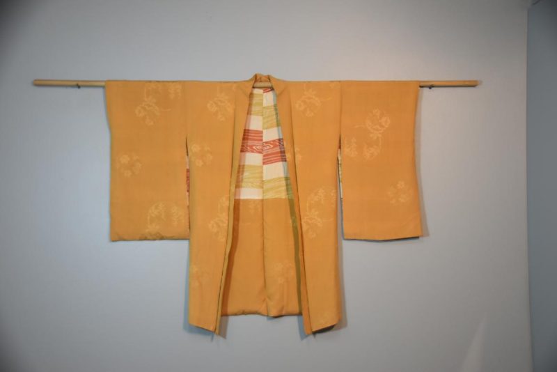 Mustard Soft Silk Haori Jacket