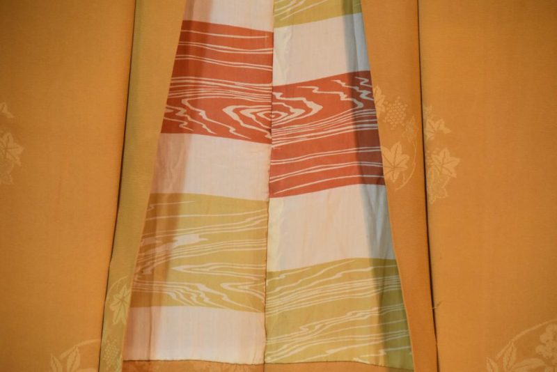 Mustard Soft Silk Haori Jacket - Image 4